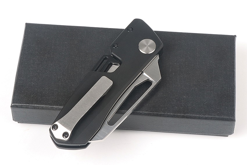 Black Bear Fast Opening Axis T6 Aluminum Handle No Logo Folding Knife UD408777